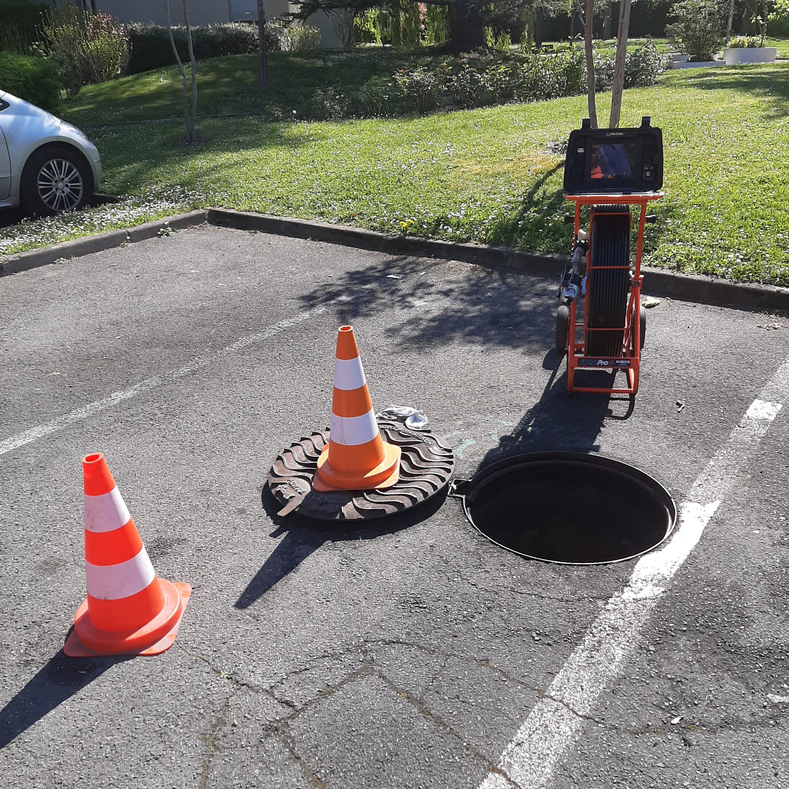 Intervention de curage et inspection caméra à Beauchamp